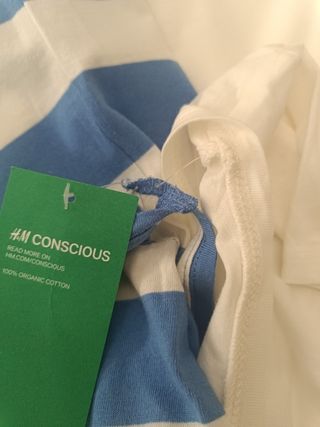  Algodón orgánico-2 Camisetas H&M