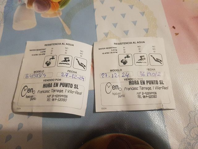 2 relojes Marea nuevos