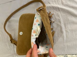 Bolso marrón flecos - bandolera