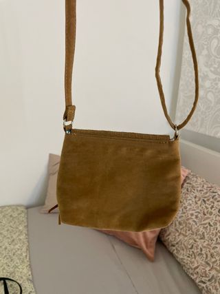 Bolso marrón flecos - bandolera