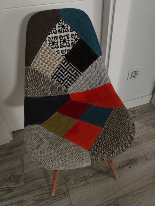 Silla comedor multicolor