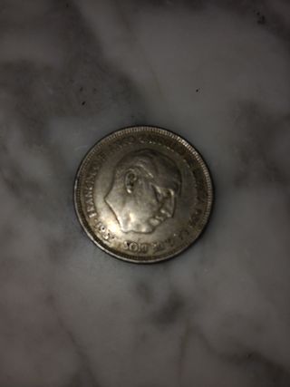 Moneda 25 pesetas Franco 1957