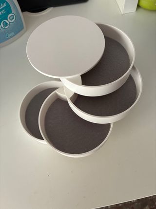 Joyero plástico blanco