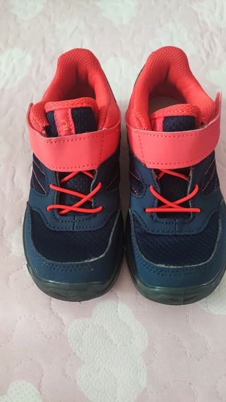 Zapatillas trekking velcro niño talla 30
