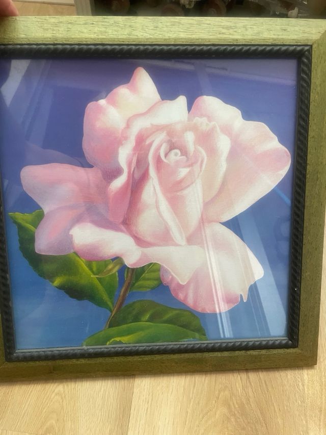 3 Cuadros Rosas Vintage