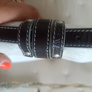 Bandolera Loewe blanca y marrón
