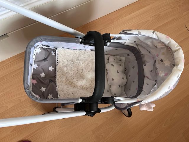 Carrito bebé juguete + minicuna