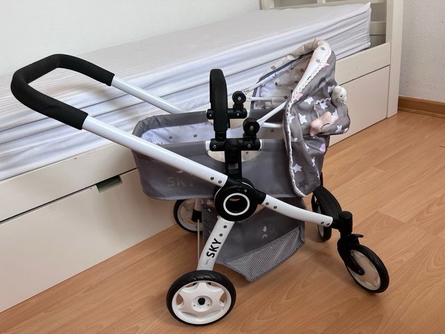 Carrito bebé juguete + minicuna