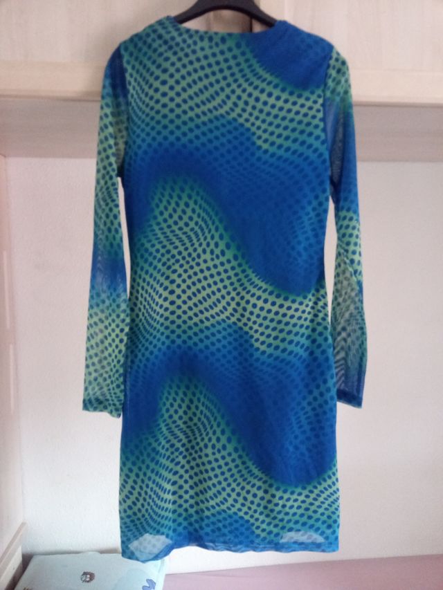 Vestido Primark - Azul & Verde