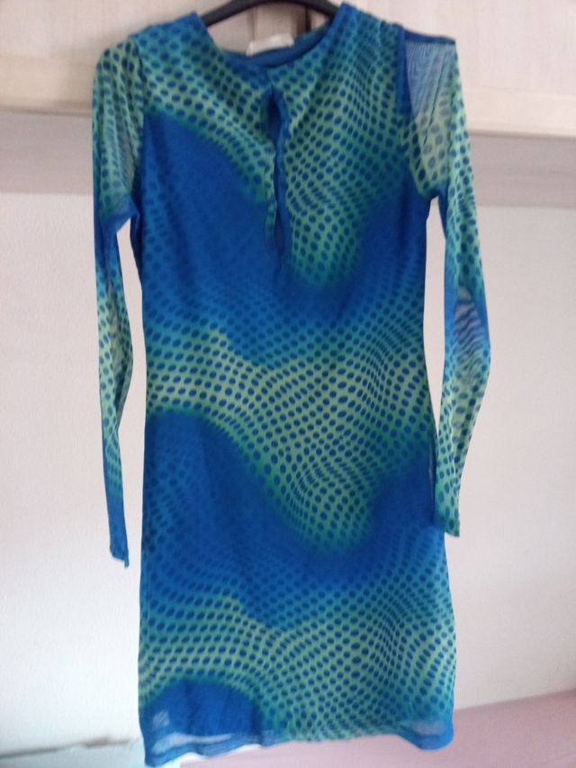 Vestido Primark - Azul & Verde