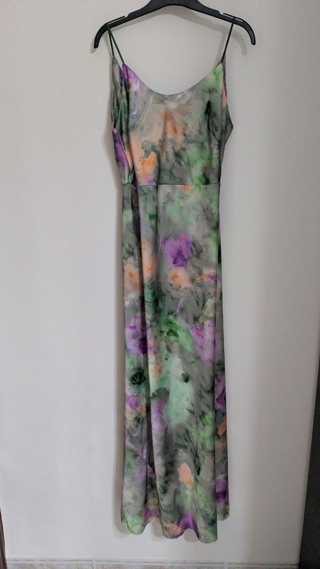 Vestido midi estampado colores