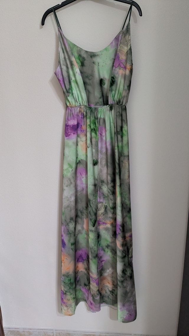 Vestido midi estampado colores