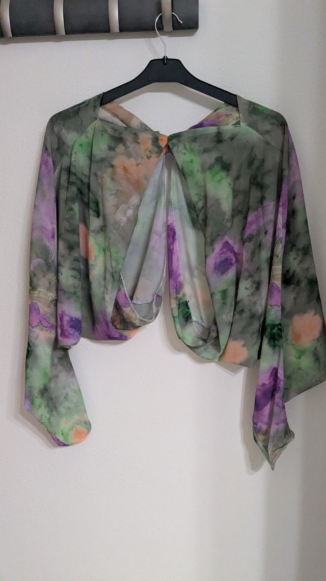 Vestido midi estampado colores