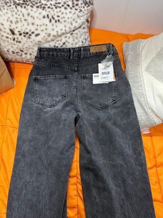 Pantalones vaqueros gris/negro
