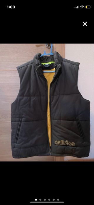 Chaleco acolchado Adidas negro