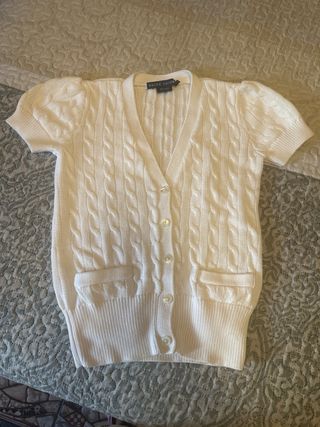 Cárdigan Ralph Lauren blanco talla S