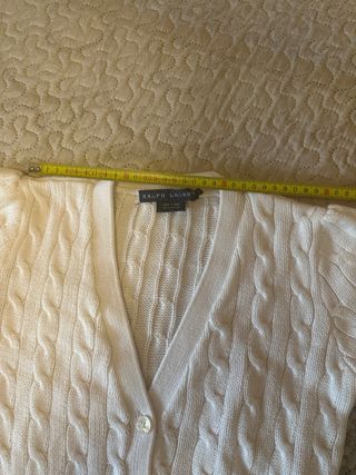 Cárdigan Ralph Lauren blanco talla S