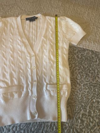 Cárdigan Ralph Lauren blanco talla S