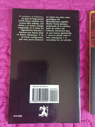 Lote 4 libros novelas y rimas 