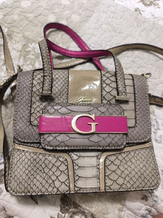 Bolso Guess - Gris y Rosa