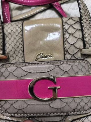 Bolso Guess - Gris y Rosa