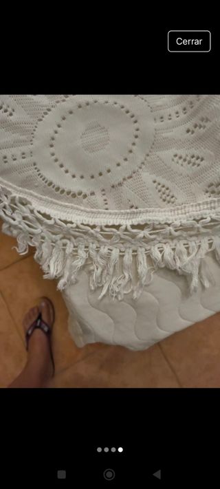 Colcha Tergal vintage 50 años