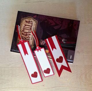 NUEVO Marcapáginas corazón purpurina