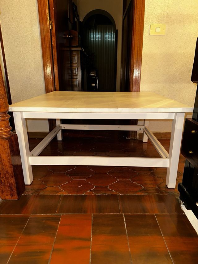 Mesa centro blanca madera