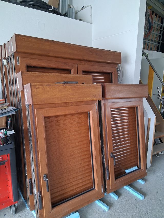 Ventanas PVC Roble dorado