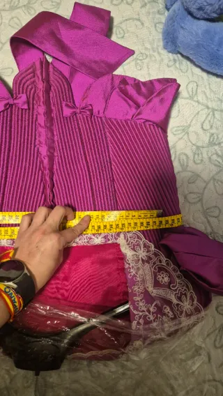 Corpiño  Fallera Fucsia contorno 85 cm