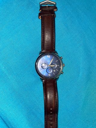 Fossil - Reloj cronógrafo marrón