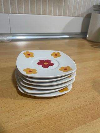 Juego café 6 tazas + 6 platos