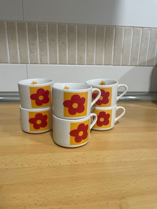 Juego café 6 tazas + 6 platos