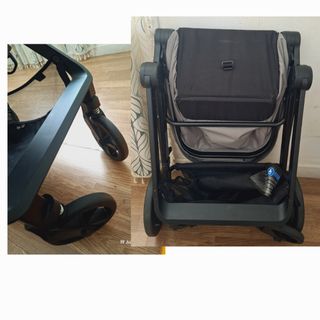 Kinderkraft: Cochecito bebé gris con caja