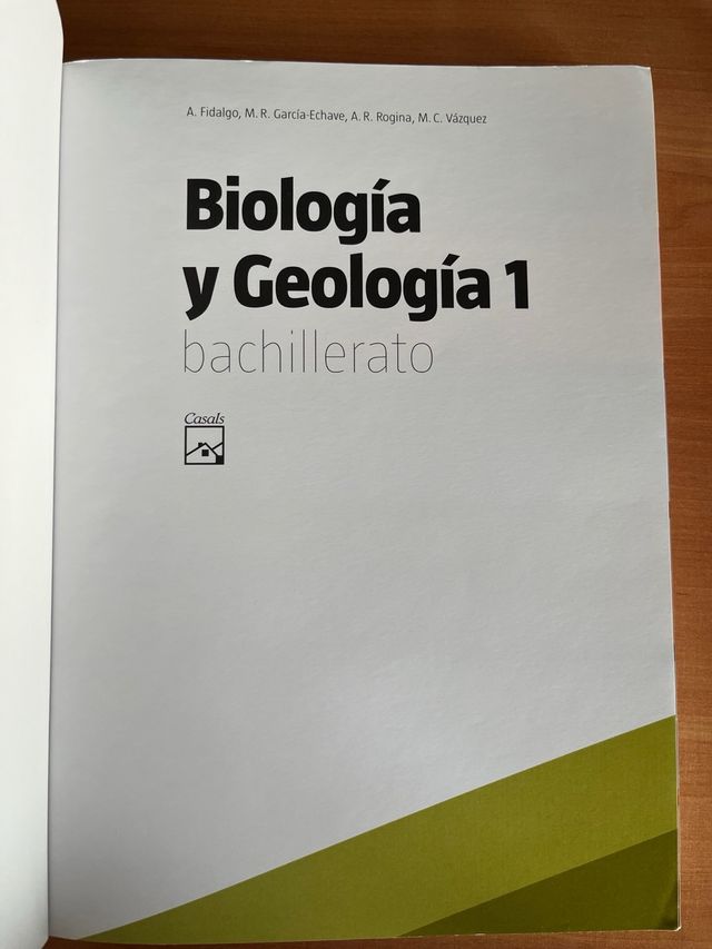 Biología y Geología 1 Bachillerato