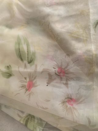 Tenda doccia tessuto nuova chiara con fiori 