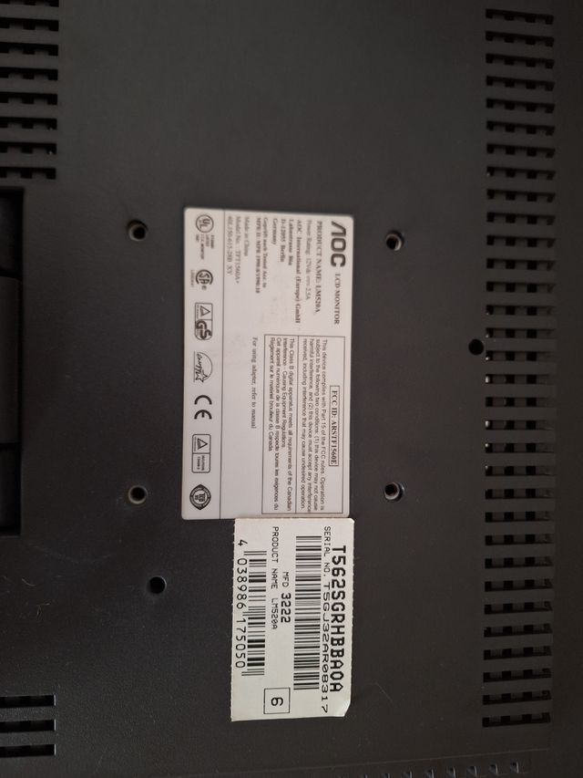 Monitor AOC TFT 15"