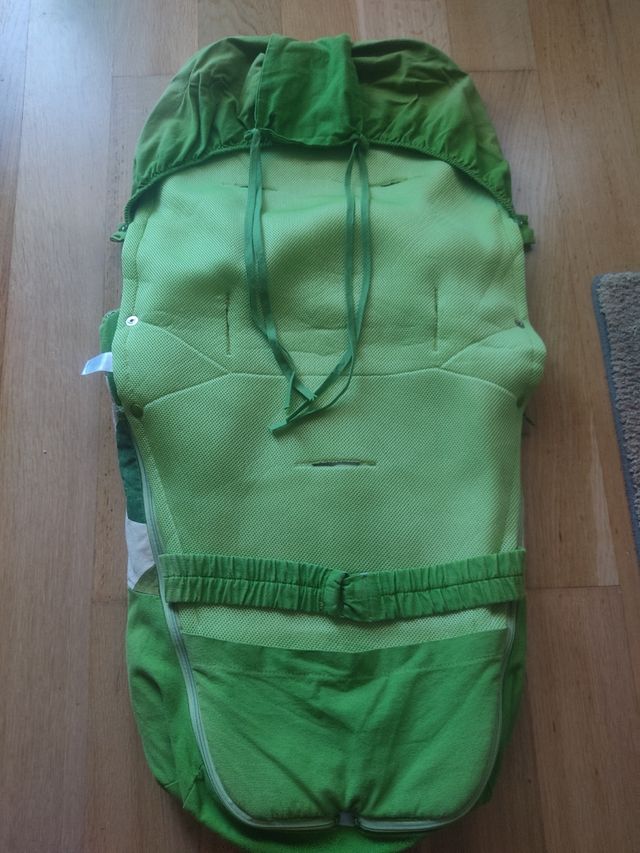 Saco carrito bebé - puntos verdes