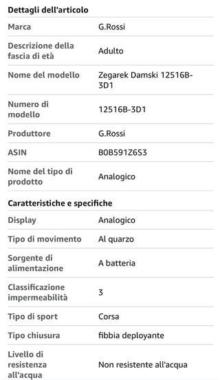 Orologio G.Rossi Orologio da polso