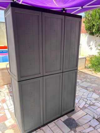 Armario resina exterior 3 puertas