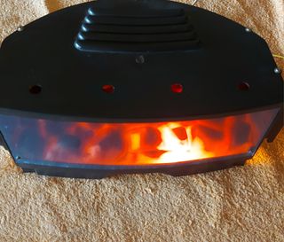 Simulador de Chimenea fuego leña carbón