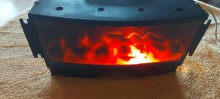 Simulador de Chimenea fuego leña carbón