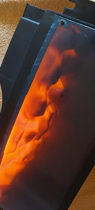 Simulador de Chimenea fuego leña carbón