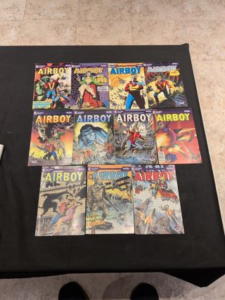 Lote de 11 comics Airboy. Forum. Eclipse comics.