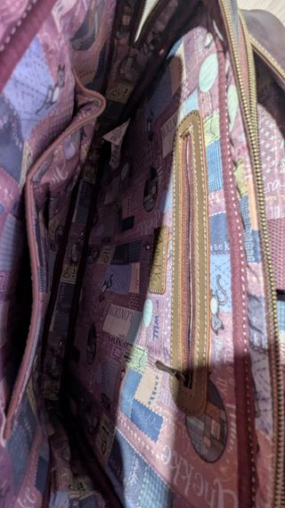 Maletín anekke marrón-gris