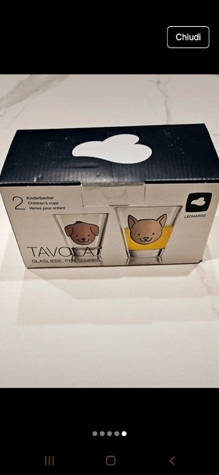 Bicchieri Leonardo - Set cane + gatto