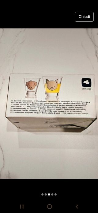 Bicchieri Leonardo - Set cane + gatto