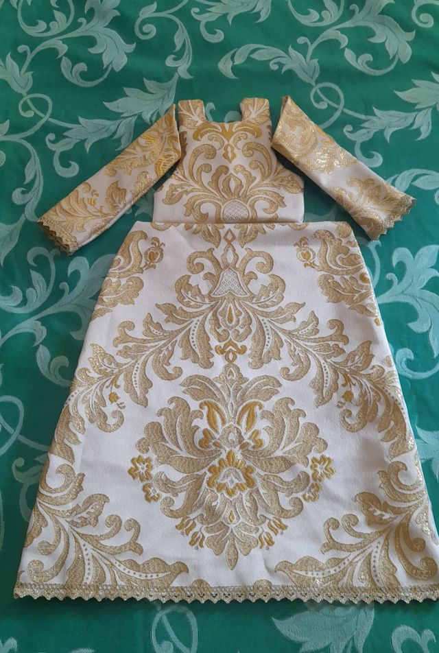 Saya para virgen de candelero