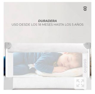 Barrera Cama 90cm Asalvo en blanco - Bebé y niños 