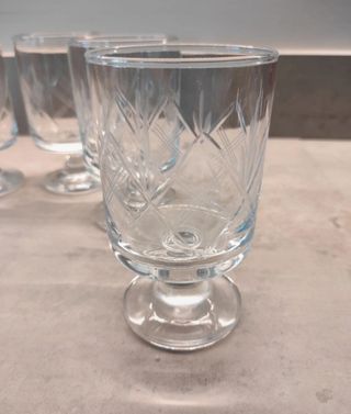 Bicchieri cristallo incisi - 6pz